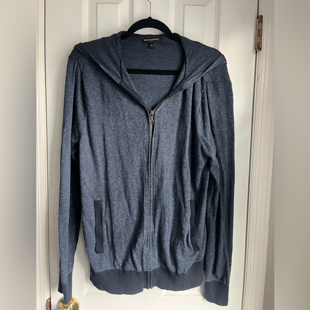 Banana Republic hoodie, full zip with pockets, size large